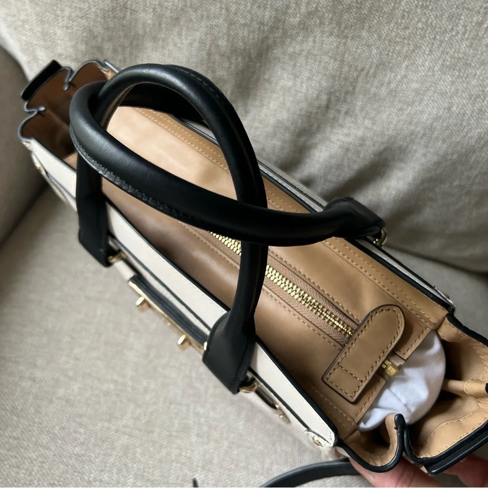 COACH Swagger 27 in Colorblock Light Gold Chalk Multi - Picture 11 of 16